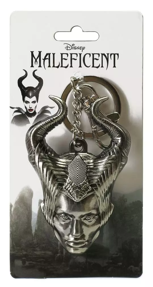 Monogram International Inc. Maleficent Head Pewter Key Ring Chain 3 Monogram International Inc. Maleficent Head Pewter Key Ring Chain