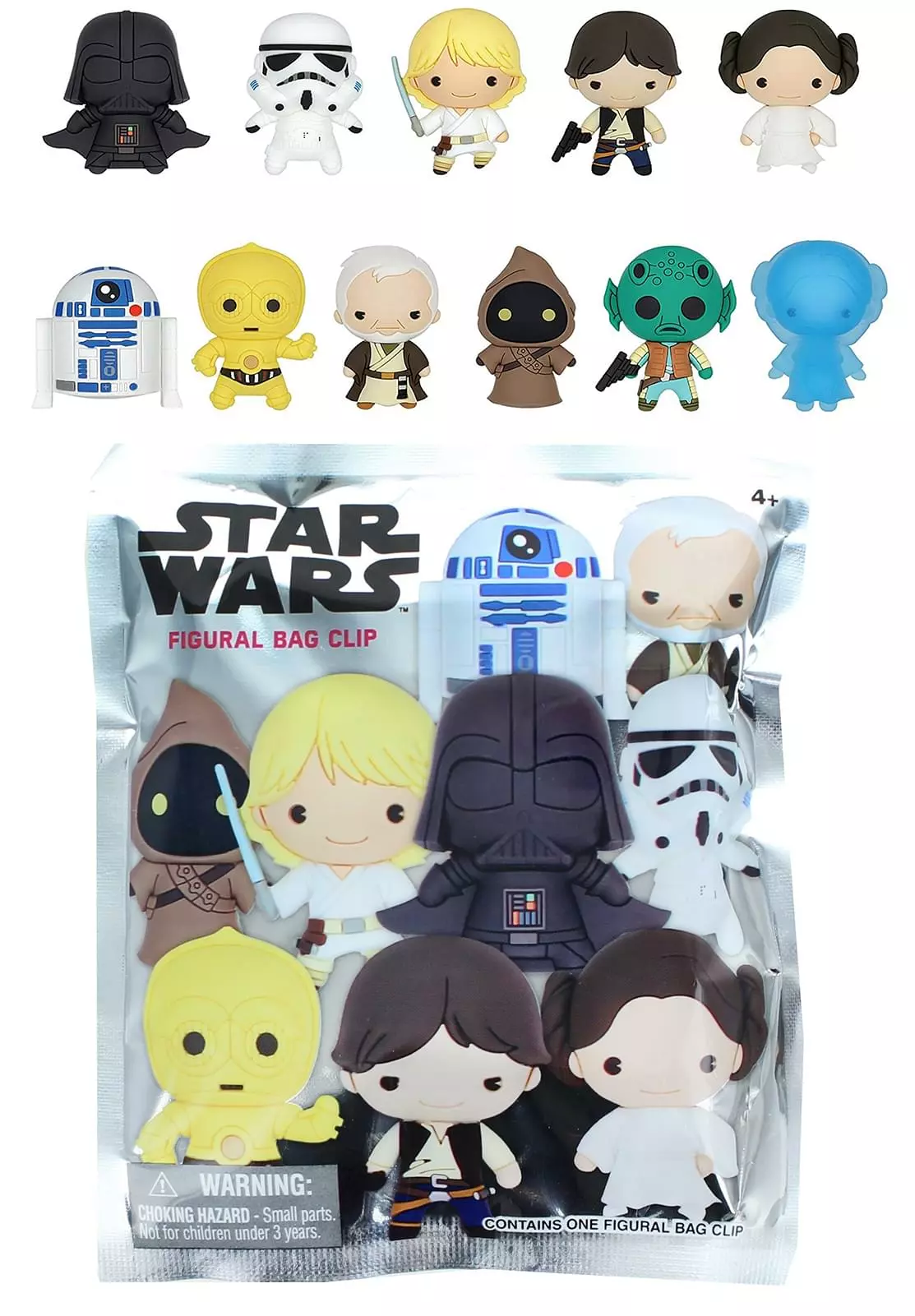 Monogram International Inc. Star Wars Series 1 Blind Bagged 3D Foam Figural Bag Clip | 1 Random 3 Monogram International Inc. Star Wars Series 1 Blind Bagged 3D Foam Figural Bag Clip | 1 Random