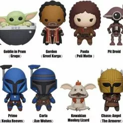 Monogram International Inc. Star Wars The Mandalorian Series 3 3D Foam Bag Clip | 1 Random -Bioworld Shop MNG 29030 CC