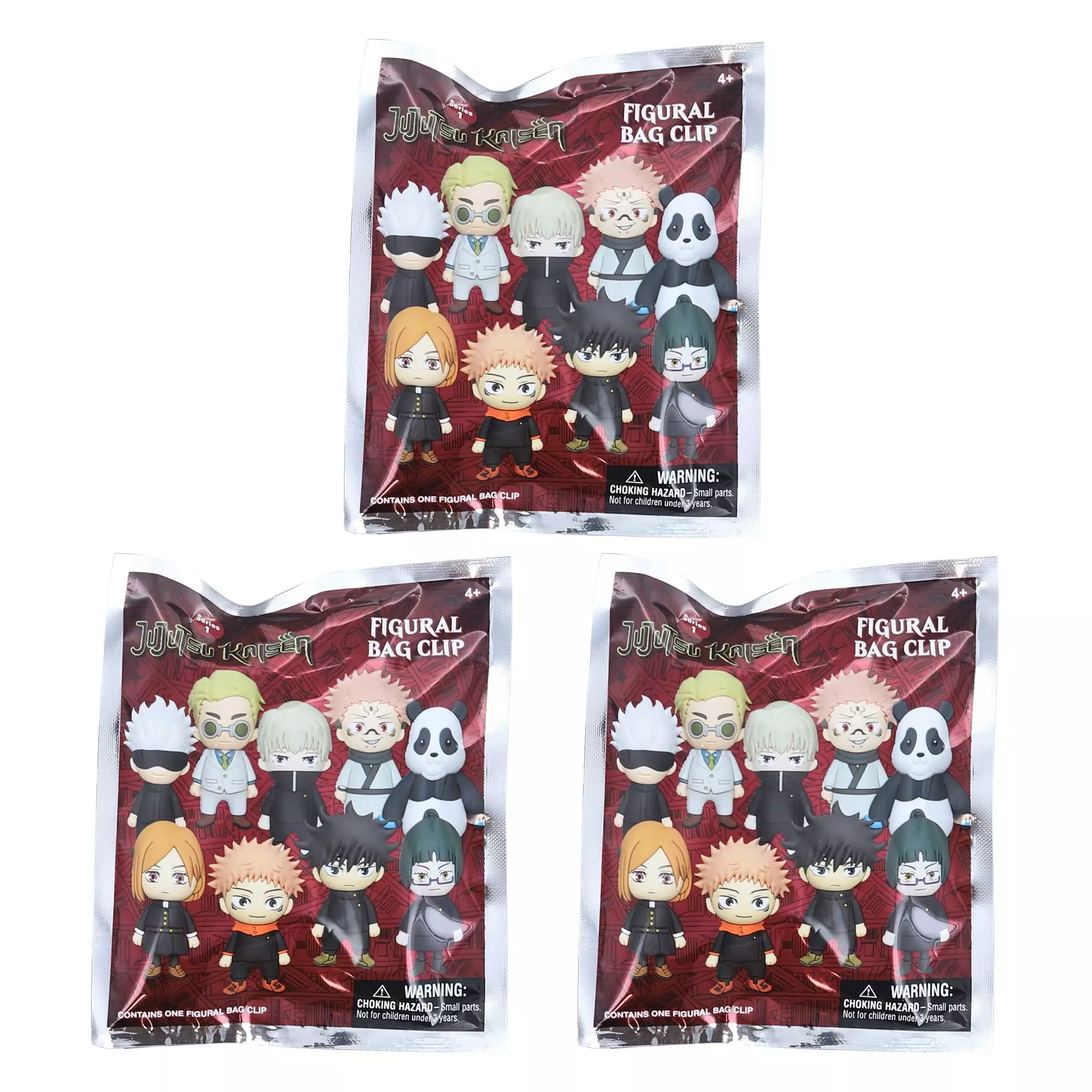 Monogram International Inc. Jujutsu Kaisen Series 1 3D Foam Bag Clip | Lot Of 3 3 Monogram International Inc. Jujutsu Kaisen Series 1 3D Foam Bag Clip | Lot Of 3