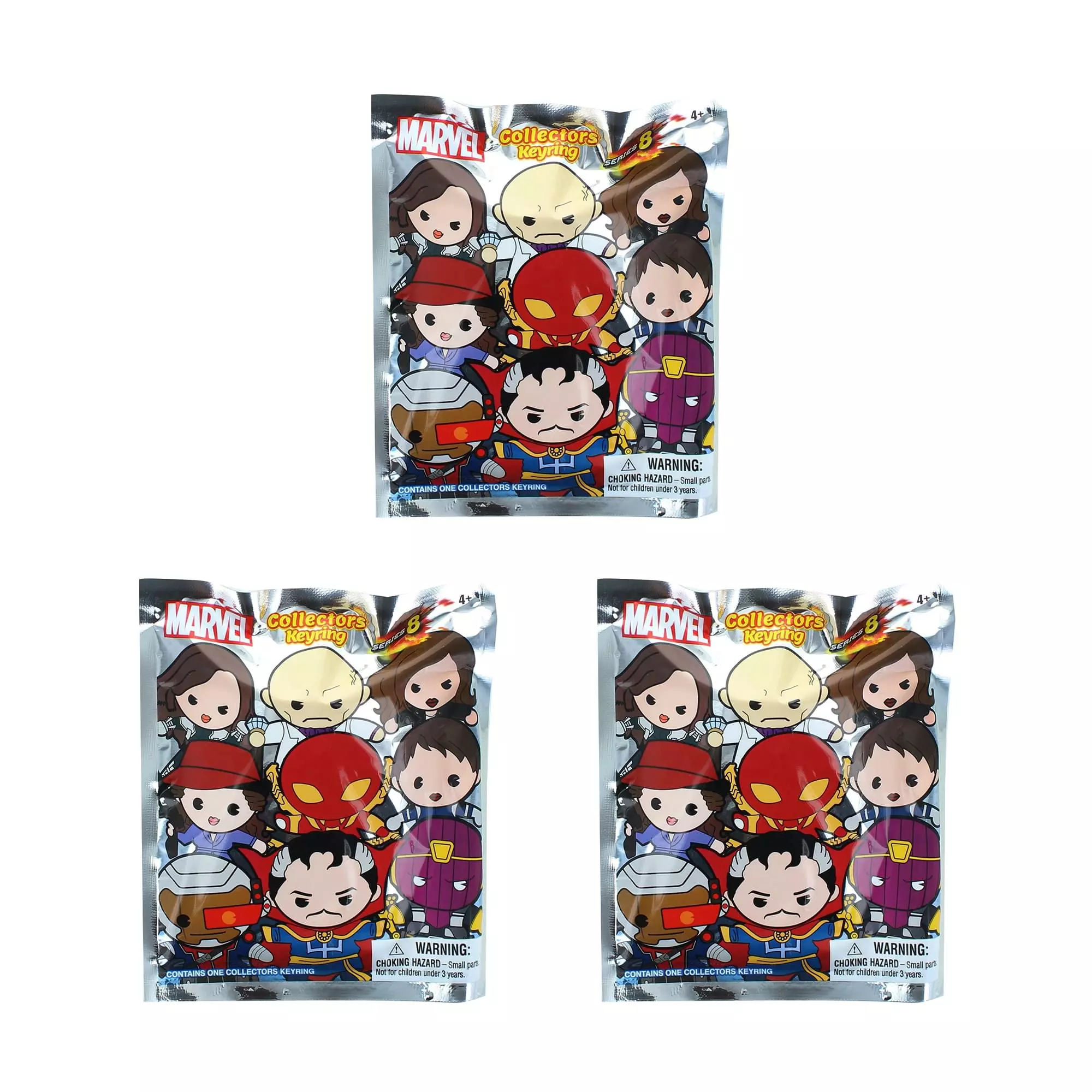 Monogram International Inc. Marvel Series 8 Blind Bag Foam Figural Key Ring | Lot Of 3 3 Monogram International Inc. Marvel Series 8 Blind Bag Foam Figural Key Ring | Lot Of 3