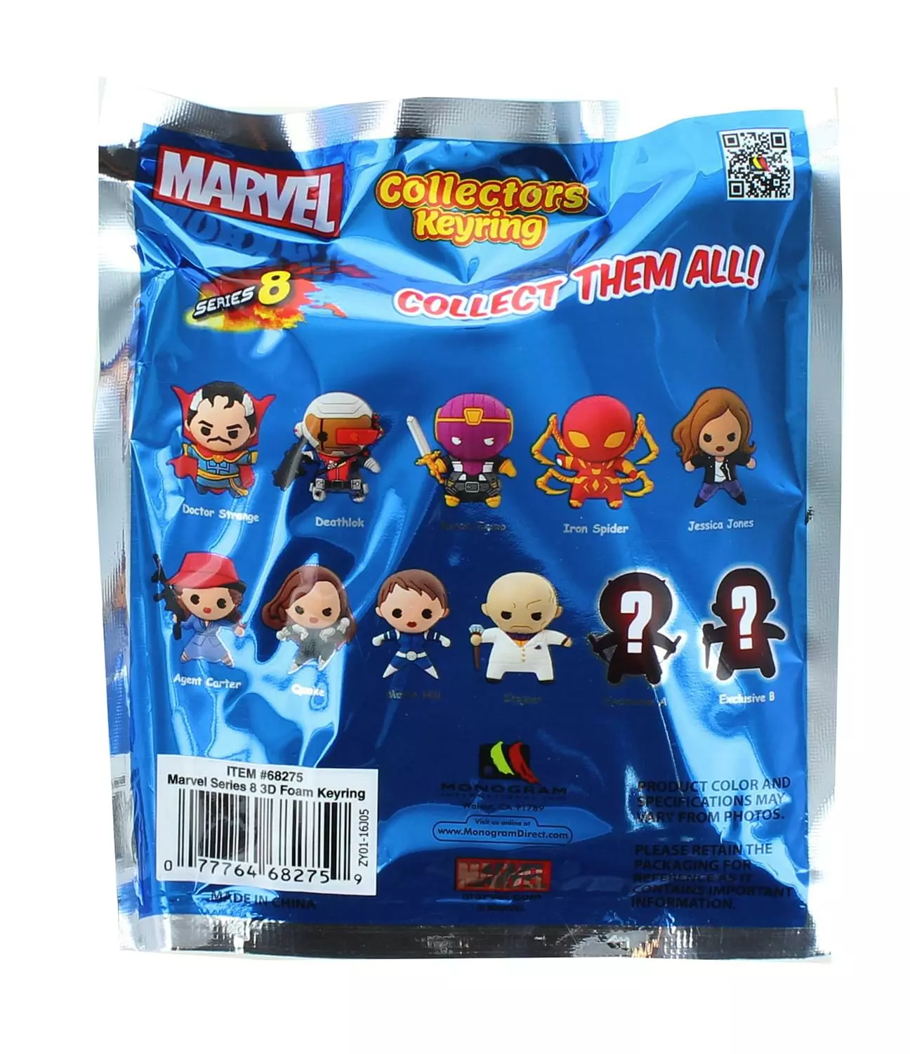Monogram International Inc. Marvel Series 8 Blind Bag Foam Figure Keyring | One Random 5 Monogram International Inc. Marvel Series 8 Blind Bag Foam Figure Keyring | One Random - Image 3