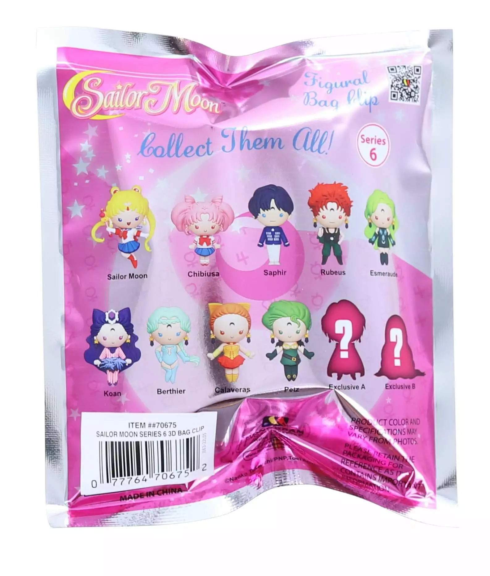 Monogram International Inc. Sailor Moon Series 6 3D Foam Bag Clip | 1 Random 4 Monogram International Inc. Sailor Moon Series 6 3D Foam Bag Clip | 1 Random - Image 2