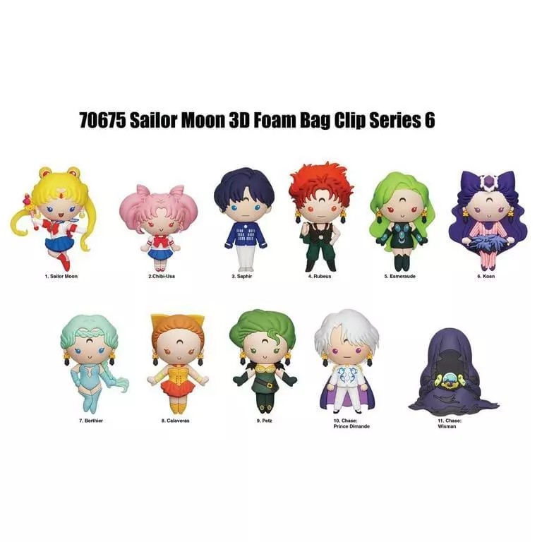 Monogram International Inc. Sailor Moon Series 6 3D Foam Bag Clip | 1 Random 5 Monogram International Inc. Sailor Moon Series 6 3D Foam Bag Clip | 1 Random - Image 3