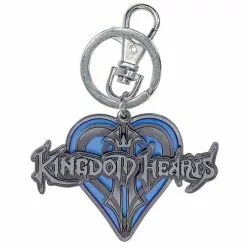 Monogram International Inc. Disney Kingdom Hearts Logo Blue Heart Key Ring