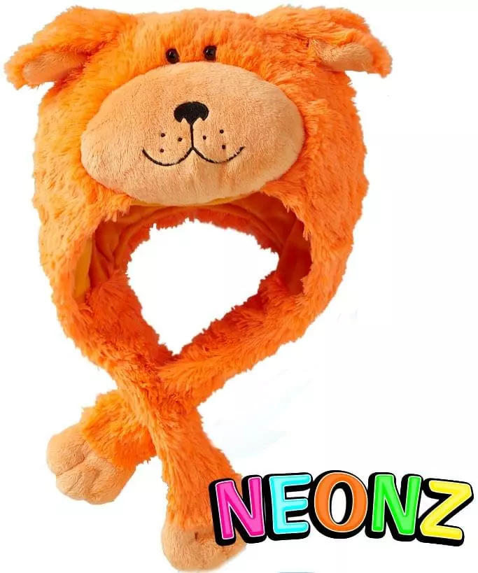 My Pillow Pets Premium Plush Hat Neonz Neon Orange Dog Hat 3 My Pillow Pets Premium Plush Hat Neonz Neon Orange Dog Hat