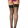 MUSIC LEGS Adult Sheer Thigh Highs W/ Rhinestones, Black -Bioworld Shop MSL 4143 BLACKXYZ CA