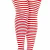 MUSIC LEGS Adult 70D Thigh Highs, Red & White Stripe -Bioworld Shop MSL A S111XYZ CA c19cc40b 39f8 4695 bef3 1b18e8cef017