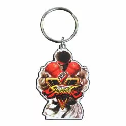 Rubber Road Street Fighter V Ryu Enamel Metal Key Ring