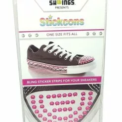 Shwings Stickcons Pink Bling Stickers For Sneakers