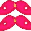 Shwings Shoe Accessories: Neon Pink Handlebar Mustache