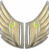 Shwings Shoe Accessories: Silver Foil Wings Slotted -Bioworld Shop SHW 20102 CA