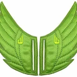 Shwings Shoe Accessories: Apple Green Wings Slotted