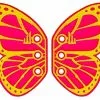 Shwings Shoe Accessories: Neon Pink Butterfly -Bioworld Shop SHW 50102 CA