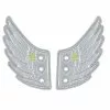 Shwings Shoe Accessories: Silver Foil Wings 2 Shwings Shoe Accessories: Silver Foil Wings -Bioworld Shop SHW 10102 CA