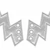 Shwings Shoe Accessories: Silver Foil Lighting Bolt -Bioworld Shop SHW 40104 CA