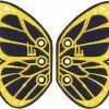 Shwings Shoe Accessories: Blue Lime Butterfly -Bioworld Shop SHW 50108 CA
