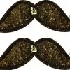 Shwings Shoe Accessories: Black Sparkle Mustache Clip
