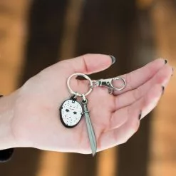 SalesOne LLC Friday The 13th Mask & Machete Sword Heavy Duty Metal Car & Backpack Keychain -Bioworld Shop SOI HMF13KC01 CE