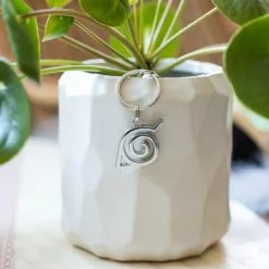 SalesOne LLC Naruto Shippuden Hidden Leaf Village Logo Enamel Pendant Keychain -Bioworld Shop SOI NRLEAFVILKC01 CC