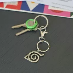 SalesOne LLC Naruto Shippuden Hidden Leaf Village Logo Enamel Pendant Keychain -Bioworld Shop SOI NRLEAFVILKC01 CD