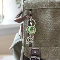 SalesOne LLC Naruto Shippuden Hidden Leaf Village Logo Enamel Pendant Keychain -Bioworld Shop SOI NRLEAFVILKC01 CE