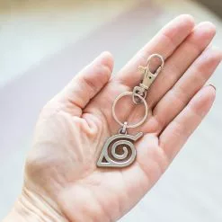 SalesOne LLC Naruto Shippuden Hidden Leaf Village Logo Enamel Pendant Keychain -Bioworld Shop SOI NRLEAFVILKC01 CF