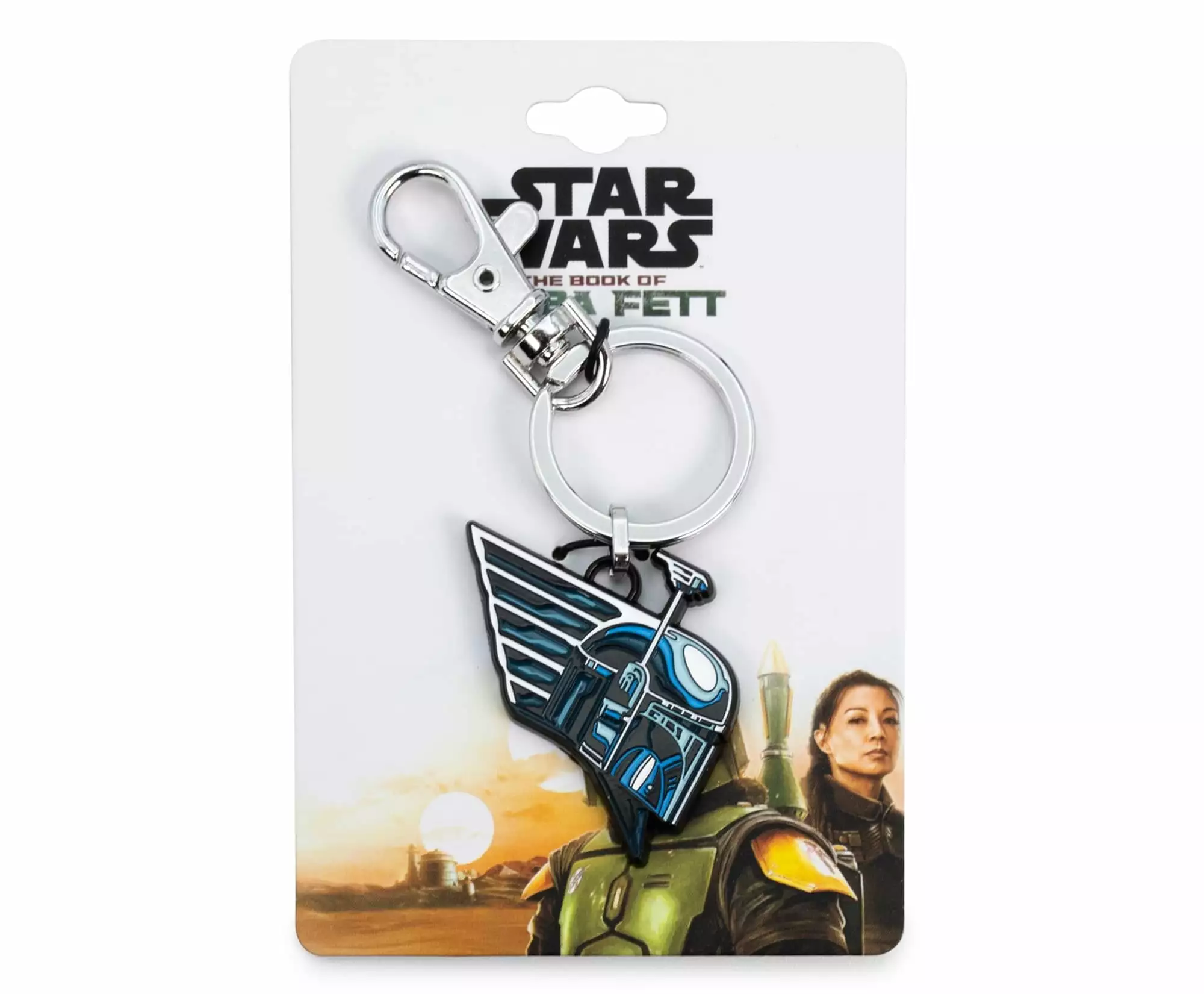 SalesOne LLC Star Wars: Book Of Boba Fett Chrome Helmet Pendant Keychain | Toynk Exclusive 4 SalesOne LLC Star Wars: Book Of Boba Fett Chrome Helmet Pendant Keychain | Toynk Exclusive - Image 2