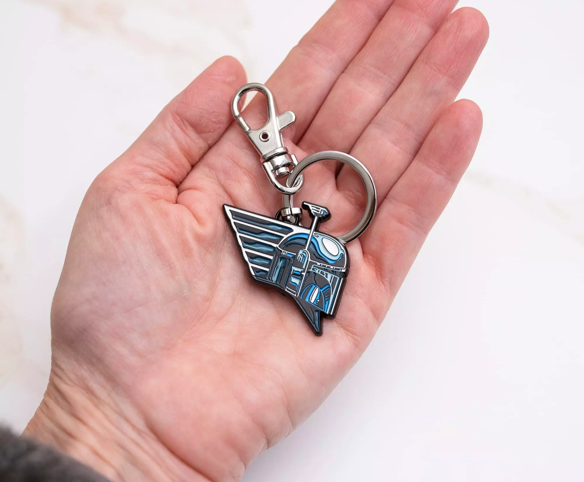 SalesOne LLC Star Wars: Book Of Boba Fett Chrome Helmet Pendant Keychain | Toynk Exclusive 5 SalesOne LLC Star Wars: Book Of Boba Fett Chrome Helmet Pendant Keychain | Toynk Exclusive - Image 3