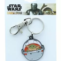 SalesOne LLC Star Wars The Mandalorian The Child In Carriage Enamel Keychain -Bioworld Shop SOI SWMAN2YODAKC02 CC