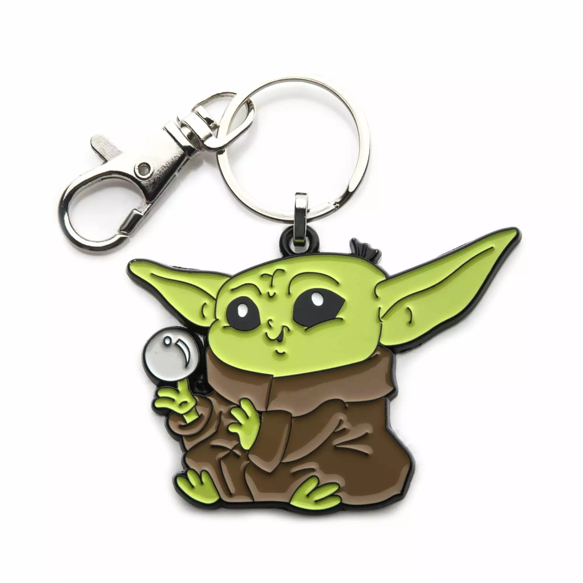 SalesOne LLC Star Wars The Mandalorian Grogu With Ball Enamel Pendant Keychain 3 SalesOne LLC Star Wars The Mandalorian Grogu With Ball Enamel Pendant Keychain