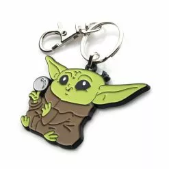 SalesOne LLC Star Wars The Mandalorian Grogu With Ball Enamel Pendant Keychain 7 SalesOne LLC Star Wars The Mandalorian Grogu With Ball Enamel Pendant Keychain -Bioworld Shop SOI SWMAN2YODAKC05 CC