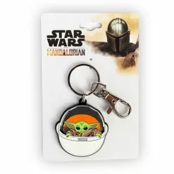 SalesOne LLC Star Wars: The Mandalorian The Child Keychain Pendant | Baby Yoda In Carriage