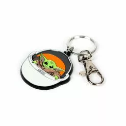 SalesOne LLC Star Wars: The Mandalorian The Child Keychain Pendant | Baby Yoda In Carriage -Bioworld Shop SOI SWMANYODAKC02 CC