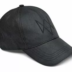 ThinkGeek, Inc. Watch Dogs Embroidered Fox Logo Black Baseball Cap Hat