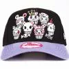 Tokidoki Women's Snapback Hat: More Cupcakes -Bioworld Shop TKI NEW064BLKNS CA