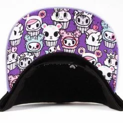 Tokidoki Women's Snapback Hat: More Cupcakes -Bioworld Shop TKI NEW064BLKNS CC
