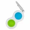 Toynk Push Pop Toy 2-Button Keychain | Blue/Green -Bioworld Shop TNK 93060 CA