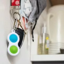 Toynk Push Pop Toy 2-Button Keychain | Blue/Green 12 Toynk Push Pop Toy 2-Button Keychain | Blue/Green -Bioworld Shop TNK 93060 CD
