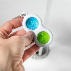 Toynk Push Pop Toy 2-Button Keychain | Blue/Green 13 Toynk Push Pop Toy 2-Button Keychain | Blue/Green -Bioworld Shop TNK 93060 CE