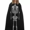 Underwraps Skeleton Adult Deluxe Velvet Costume Cape 2 Underwraps Skeleton Adult Deluxe Velvet Costume Cape -Bioworld Shop UDW 28244OS CA
