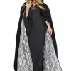 Underwraps 63" Deluxe Velvet Adult Costume Accessory Cape - Silver Satin Lining -Bioworld Shop UDW 29293 CA 851b072f e4ee 4f0a bbe2 b15848a4f714