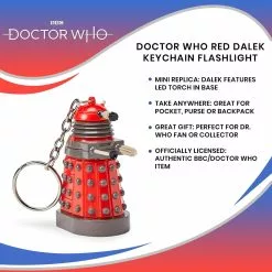 Seven20 Doctor Who Red Dalek Keychain Flashlight 15 Seven20 Doctor Who Red Dalek Keychain Flashlight -Bioworld Shop UGT DR90 CGR
