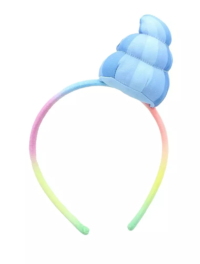 Seven20 Glitter Galaxy Plush Blue Poop Emoji Child Costume Headband 4 Seven20 Glitter Galaxy Plush Blue Poop Emoji Child Costume Headband - Image 2