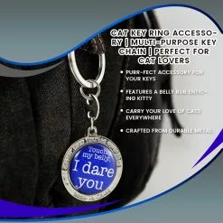 Seven20 Cat Key Ring Accessory | Multi-Purpose Key Chain | Perfect For Cat Lovers -Bioworld Shop UGT OG14153 CGR
