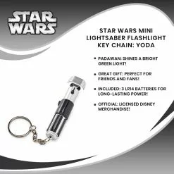 Seven20 Star Wars Mini Lightsaber Flashlight Key Chain: Yoda 15 Seven20 Star Wars Mini Lightsaber Flashlight Key Chain: Yoda -Bioworld Shop UGT STAR48 CGR