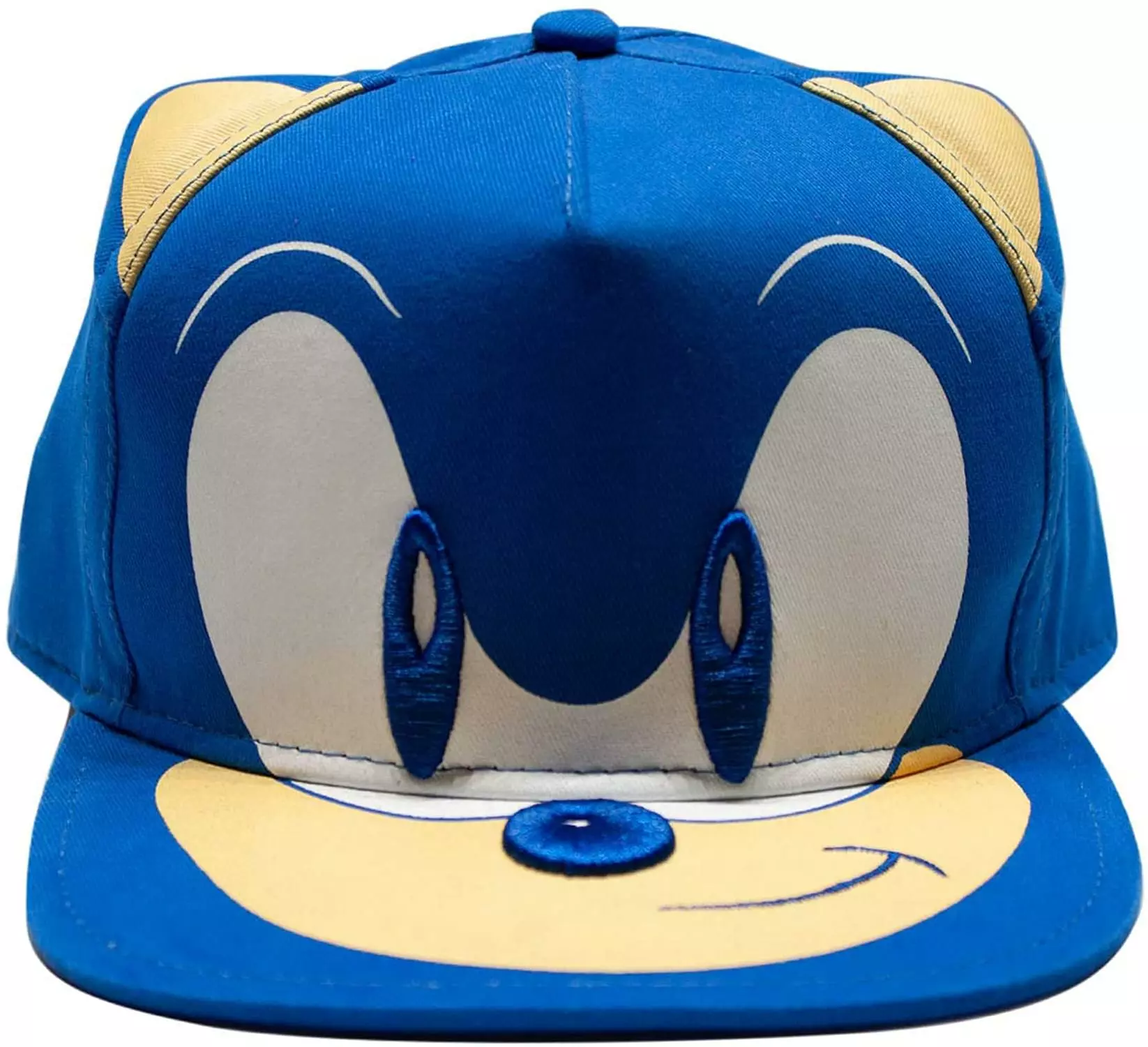USPA Accessories LLC Sonic The Hedgehog Embroidered Face Snapback Hat | One Size 3 USPA Accessories LLC Sonic The Hedgehog Embroidered Face Snapback Hat | One Size