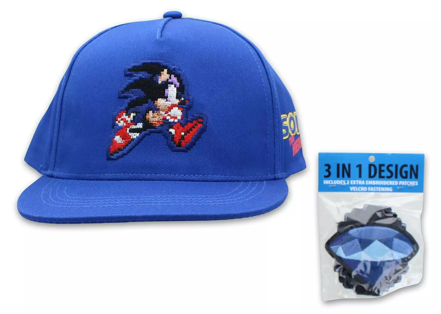 USPA Accessories LLC Sonic The Hedgehog 3-In-1 Design Adjustable Baseball Hat | One Size 3 USPA Accessories LLC Sonic The Hedgehog 3-In-1 Design Adjustable Baseball Hat | One Size