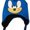 USPA Accessories LLC Sonic The Hedgehog Face Peruvian Hat And Glove Set -Bioworld Shop USP ECSO3035 CA scaled
