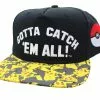 Unknown Vendor Pokemon Gotta Catch 'Em All Pikachu On Bill Snap Back Hat | Youth Size 1 Unknown Vendor Pokemon Gotta Catch 'Em All Pikachu On Bill Snap Back Hat | Youth Size -Bioworld Shop WTC 50 024 CA